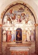 PERUGINO, Pietro Trinity and Six Saints oil painting reproduction